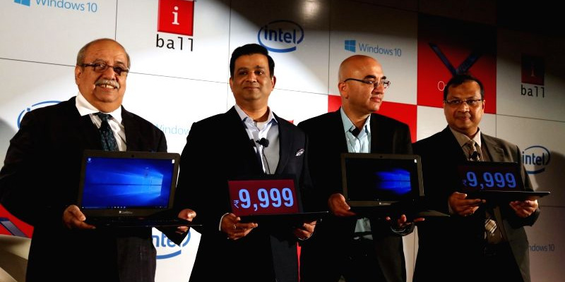 iball launches windows 10 laptop for rs.9999