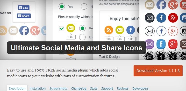 Ultimate Social Media and Share Icons